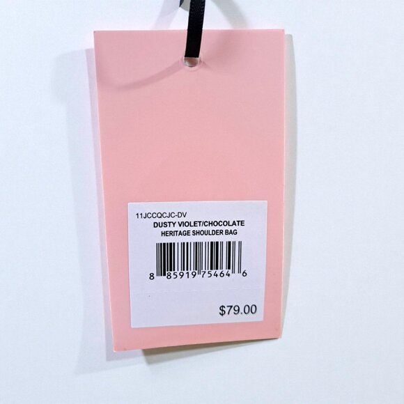 Juicy Couture Dusty Violet Chocolate Heritage Shoulder Bag NWT - Picture 9 of 12